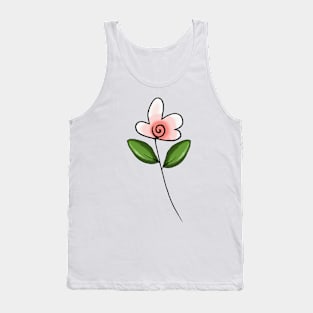 Pretty Pink Flower Tank Top